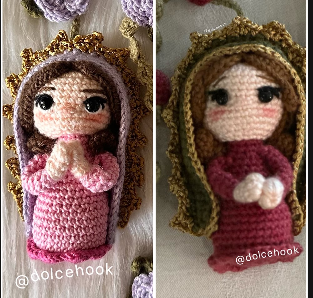Handmade Crochet Rosary – Our Lady of Guadalupe