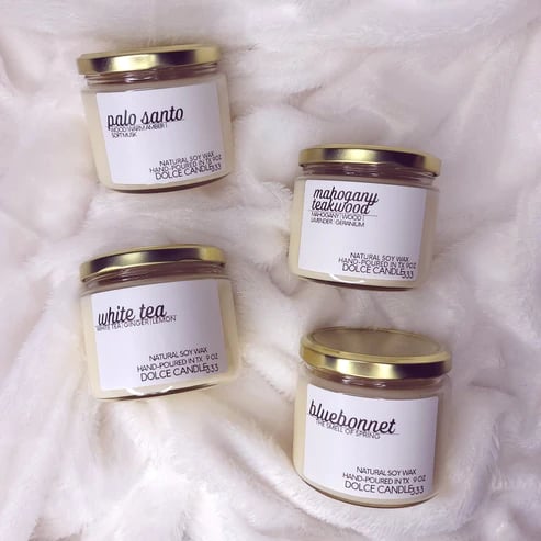 Spring collection soy candles