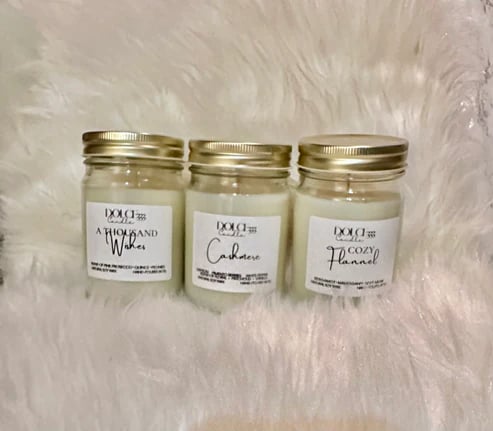 Winter collection soy candles