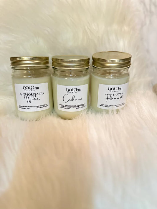 Winter collection soy candles